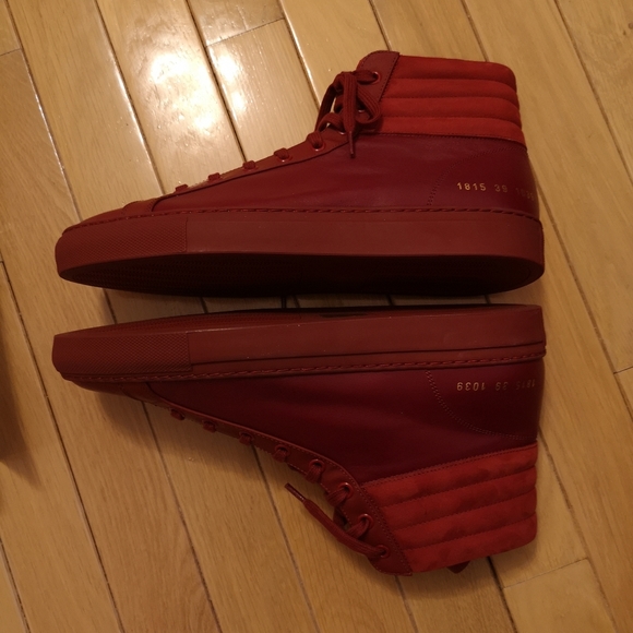 Common Projects Achilles Premium High Top Sneakers - Picture 4 of 10